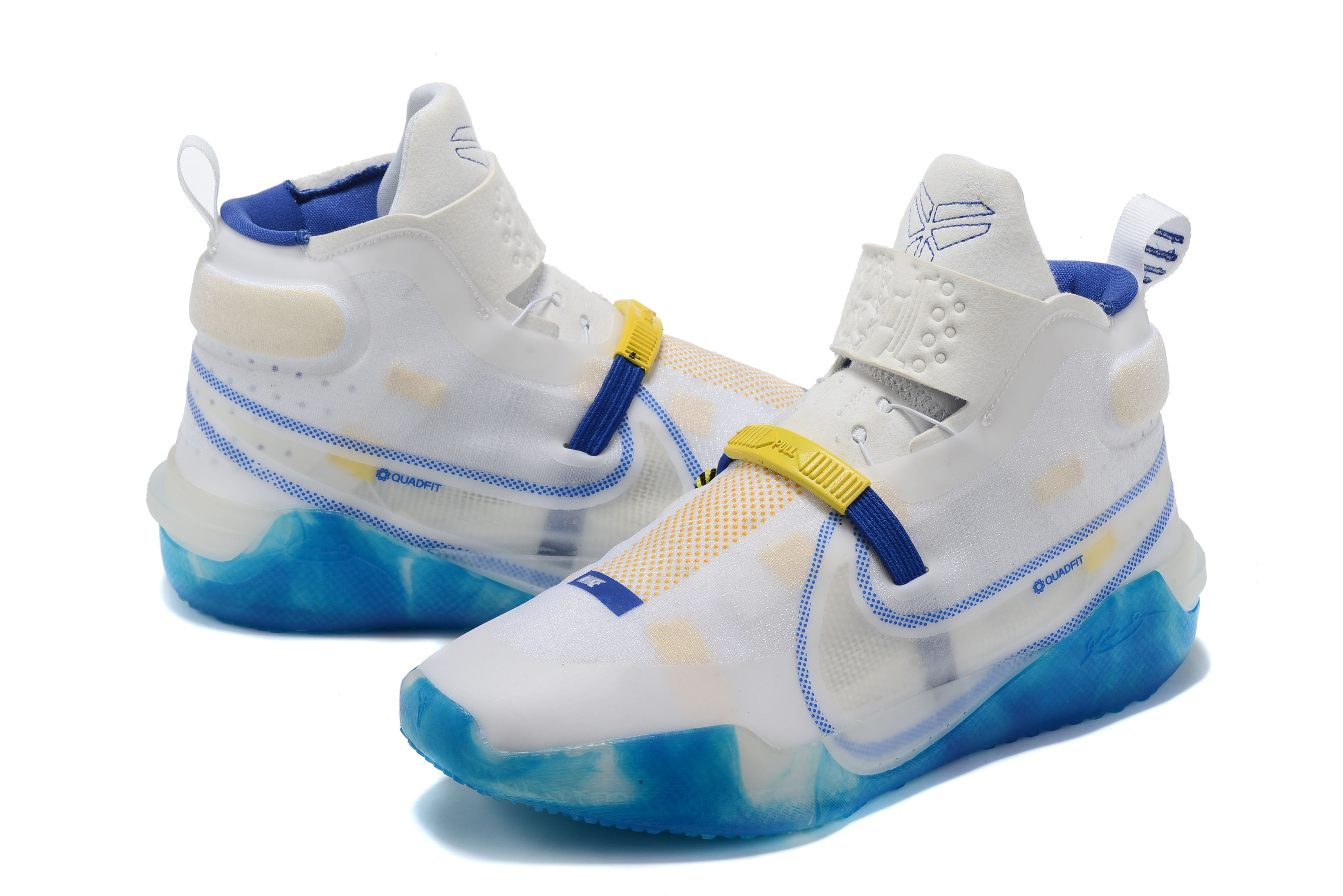 2020 Nike Kobe Bryant AD NXT FF Warriors White Blue - Click Image to Close